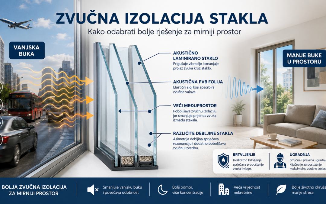 Zvučna izolacija kao stavka u IZO staklu